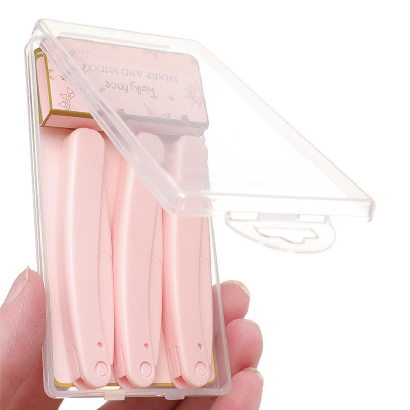 3Pcs/Set Brijač za obrve, usne, brijač, oštra oštrica, nož za skidanje dlačica, mini nož za šminkanje lica, brijač za žene, vruće