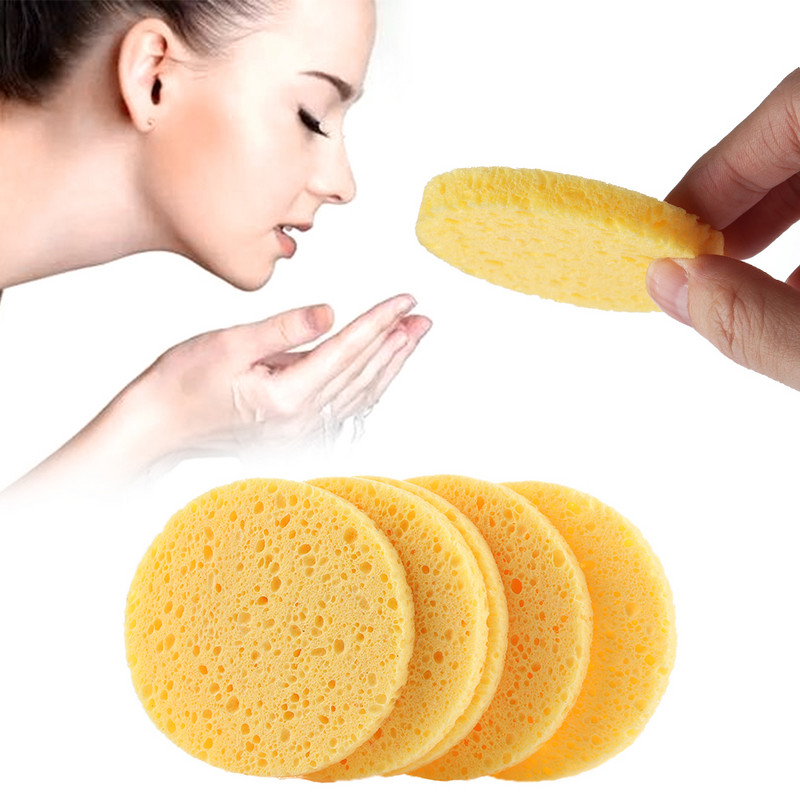 10 komada prirodne spužve od drvene pulpe za pranje Jastučić za čišćenje lica Piling za njegu kože lica Celulozna spužva za lice Compress Puff