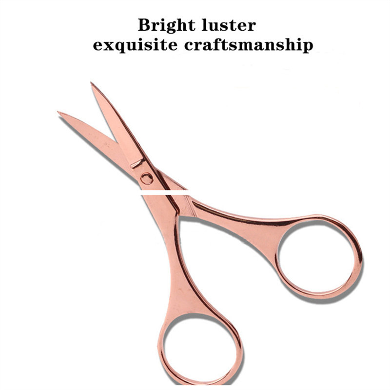 Foarfece de machiaj din oțel inoxidabil unelte profesionale de reparații faciale machiaj frumusețe arc sprâncene