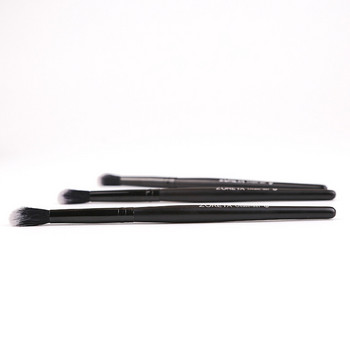 ZOREYA Black Crease Eye Shadow Четки за грим Мек синтетичен косъм Преносим комплект за грим за очи Пътна козметична четка за грим