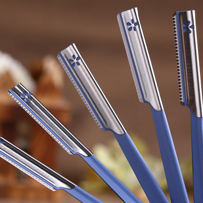 Moteriška antakių kirpimo mašinėlė nešiojama Lady Beauty antakių skustuvas, vieno peiliuko veido epiliatorius makiažo rinkinys Mini grožio priemonės