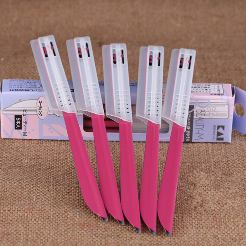 Moteriška antakių kirpimo mašinėlė nešiojama Lady Beauty antakių skustuvas, vieno peiliuko veido epiliatorius makiažo rinkinys Mini grožio priemonės