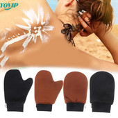 Pirštinės pirštinės Daugkartinio naudojimo kūno savaiminio įdegio pirštinės aplikatorius įdegio pirštinės kreminės losjono putėsiai kūno valymo pirštinės savaiminio įdegio priemonė