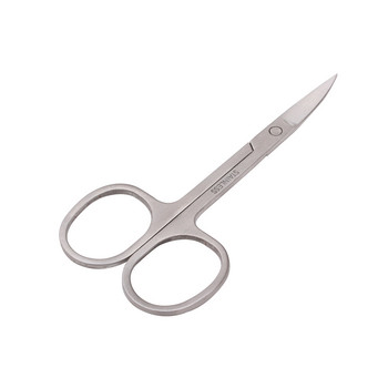 Ножица за вежди от неръждаема стомана Ножица за гримиране на вежди Професионален инструмент за контур на лицето Грим Beauty Arc