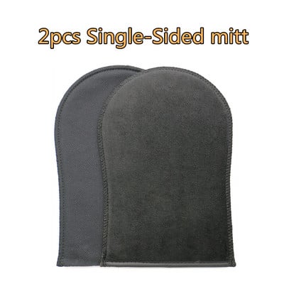 Mănuși autobronzante 2 buc./lot aplicator cu două fețe pentru bronzare Negru Mănușă de loțiune de bronzare cremă