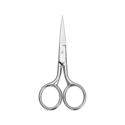 Foarfece de machiaj din oțel inoxidabil Instrumente profesionale pentru repararea feței Machiaj Frumusețe Foarfece cu arc tăiat rotund Sprâncene Păr din nas