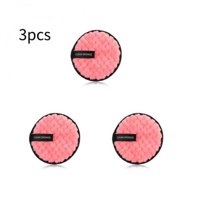3 buc Tampoane demachiante Cosmetice Prosop de față reutilizabile Servețele de machiaj Pânză Tampoane lavabile din bumbac Instrument pentru curățarea pielii pentru îngrijirea pielii