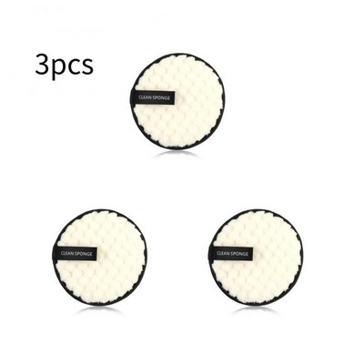 3 buc Tampoane demachiante Cosmetice Prosop de față reutilizabile Servețele de machiaj Pânză Tampoane lavabile din bumbac Instrument pentru curățarea pielii pentru îngrijirea pielii