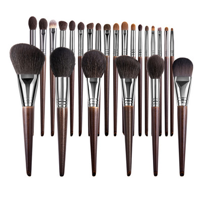 Set de pensule pentru machiaj din păr natural de capră OVW Kit profesional brocha maquillaje pedzle do makijazu blending smudging perie shader