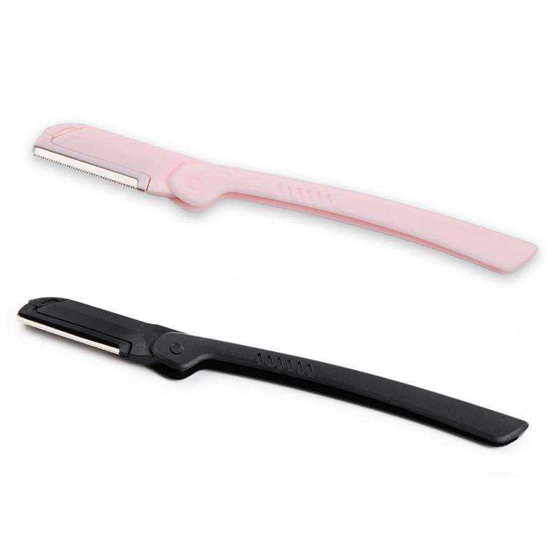 2tk kokkupandav kulmude trimmer Näo-näo habemenuga Kulmutrimmerid terad pardel Nuga tera Kulmude kujundamise juukseeemaldusvahend