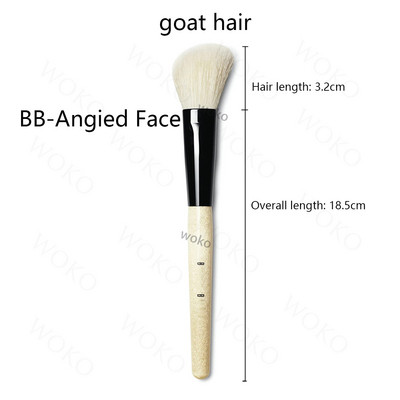 Seria BB Pensule pentru pudră liberă Pensule pentru fard pentru față în unghi pentru fond de ten Buffing Bursh Fard de pleoape Shoder Blender Liner Pensule de machiaj