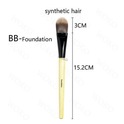 Seria BB Pensule pentru pudră liberă Pensule pentru fard pentru față în unghi pentru fond de ten Buffing Bursh Fard de pleoape Shoder Blender Liner Pensule de machiaj