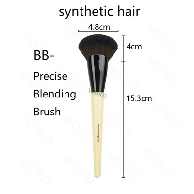 Seria BB Pensule pentru pudră liberă Pensule pentru fard pentru față în unghi pentru fond de ten Buffing Bursh Fard de pleoape Shoder Blender Liner Pensule de machiaj