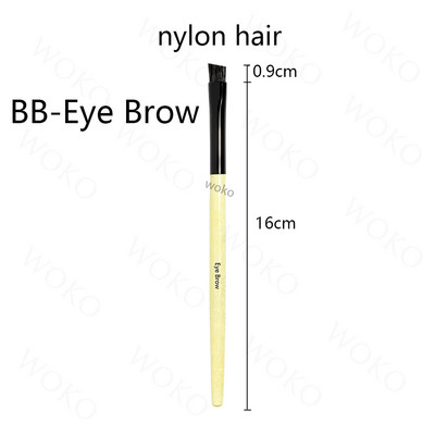 Seria BB Pensule pentru pudră liberă Pensule pentru fard pentru față în unghi pentru fond de ten Buffing Bursh Fard de pleoape Shoder Blender Liner Pensule de machiaj