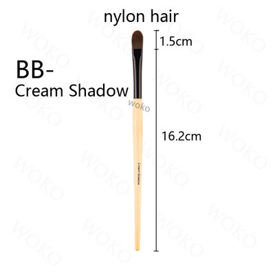 Seria BB Pensule pentru pudră liberă Pensule pentru fard pentru față în unghi pentru fond de ten Buffing Bursh Fard de pleoape Shoder Blender Liner Pensule de machiaj