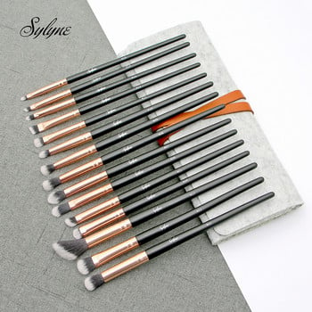 Sylyne Eyeshadow Brush Set 15Pcs Eye Brow Shadow Liner Επαγγελματικά πινέλα μακιγιάζ ματιών