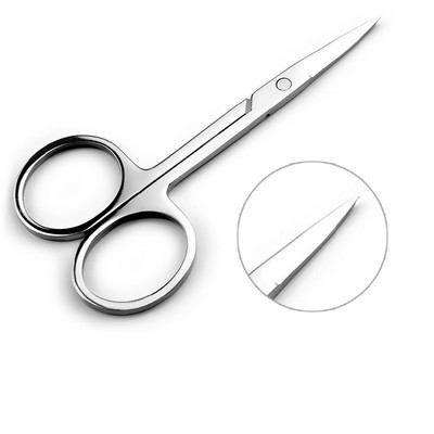 1PC unelte mici pentru unghii din oțel inoxidabil pentru sprâncene, nas, foarfece pentru păr, tăiere, manichiură, tundere facială, pensetă, machiaj