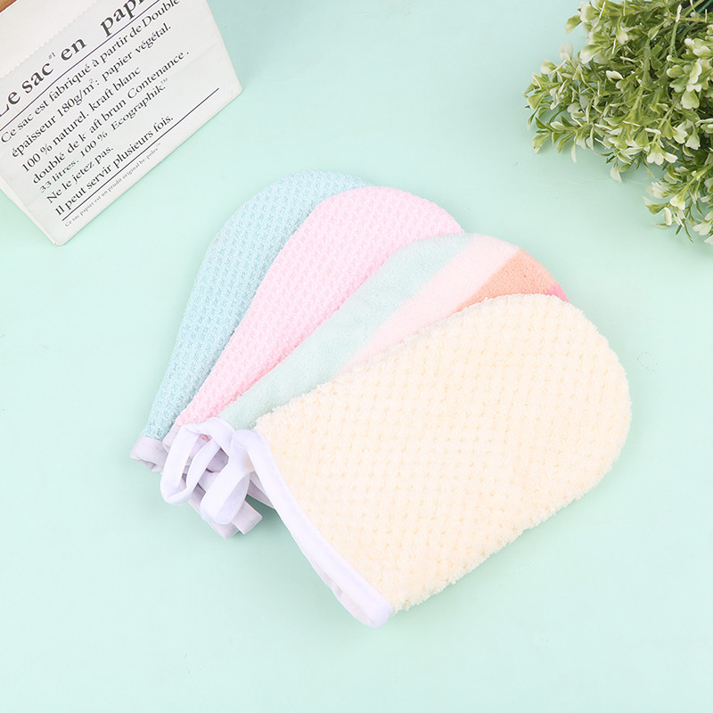 Mănușă de demachiere reutilizabilă Mănușă de curățare a feței din microfibră Prosop Tampoane moi pentru curățarea feței Curățare profundă a feței Instrumente de îngrijire a pielii