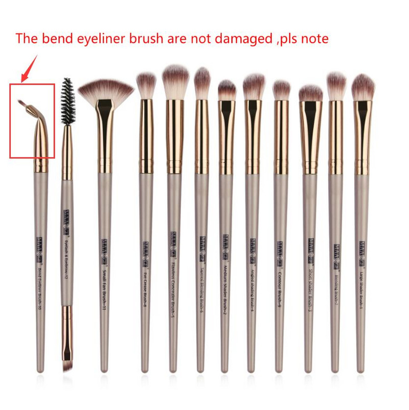 12/5 db MAANGE Beauty sminkecsetek szett Kozmetikai alapozó púder pirosító szemhéjfesték ajak smink ecsetkeverő eszközök Maquiagem