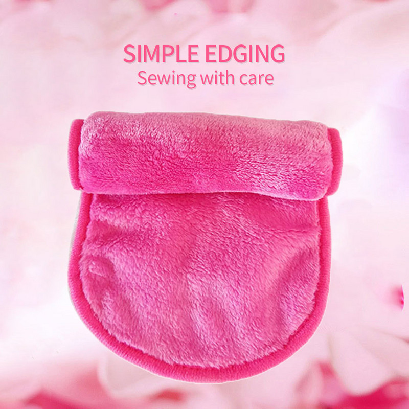 5 bucăți/lot Prosop de machiaj reutilizabil Demachiant din microfibră Prosop pentru curățarea feței Servețele demachiante Nu necesită ulei de curățare