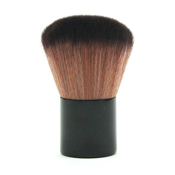 Kabuki Brush Blush Bronzer Loose Powder Foundation Συνθετική επίπεδη βούρτσα μαλλιών με θήκη καπακιού Contour Beauty Tools Makeup