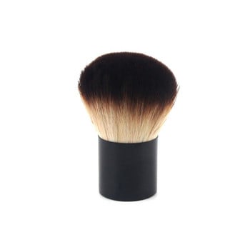 Kabuki Brush Blush Bronzer Loose Powder Foundation Синтетичен косъм Плоска четка с калъф за капак Contour Beauty Makeup Tools