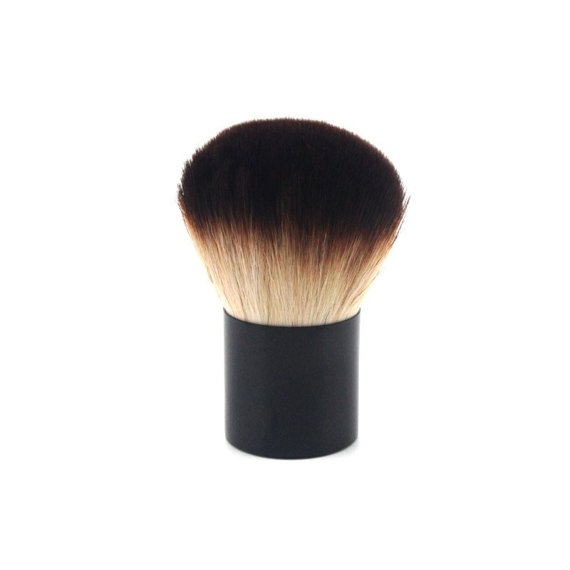 Kabuki Brush Blush Bronzer Pudră liberă Fond de ten Păr sintetic Perie plată cu capac Carcasă Contour Beauty Makeup Tools