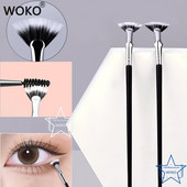 Perie pentru gene, ventilator, perie pentru gene îndoită, perie pentru gene, perie cu ventilator mic, perie profesională pentru gene, mini ventilator, pentru machiaj pentru ochi.