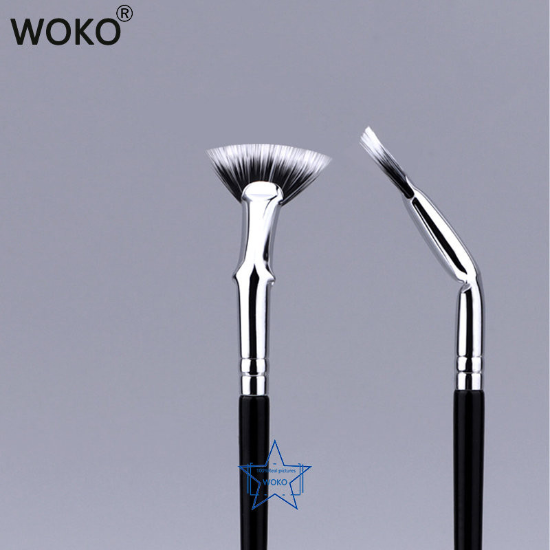 Perie pentru gene, ventilator, perie pentru gene îndoită, perie pentru gene, perie cu ventilator mic, perie profesională pentru gene, mini ventilator, pentru machiaj pentru ochi.