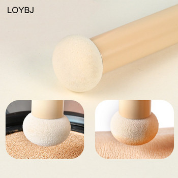 LOYBJ Small Mantou Concealer Brush Sponge Head Soft Hair Makeup Brushes Powder Foundation Fine Concealer Natural Blending Brush