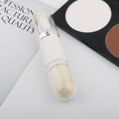 4 buc/set 4 în 1 perie telescopică de machiaj set de pensule portabile de machiaj de călătorie fard de pleoape pudră liberă mini perie de machiaj instrumente de frumusețe