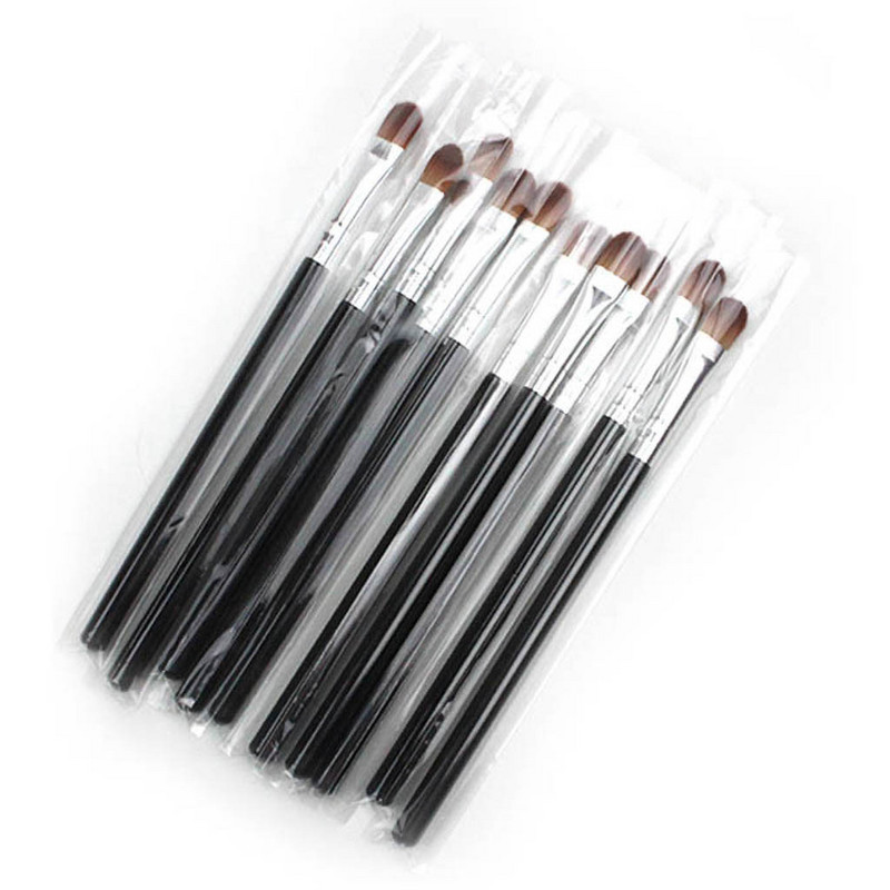 Set de pensule de machiaj 6 buc/lot Fard de pleoape Blending Eyeliner Gene Sprâncene Pensule de machiaj Perie profesională pentru fard de pleoape