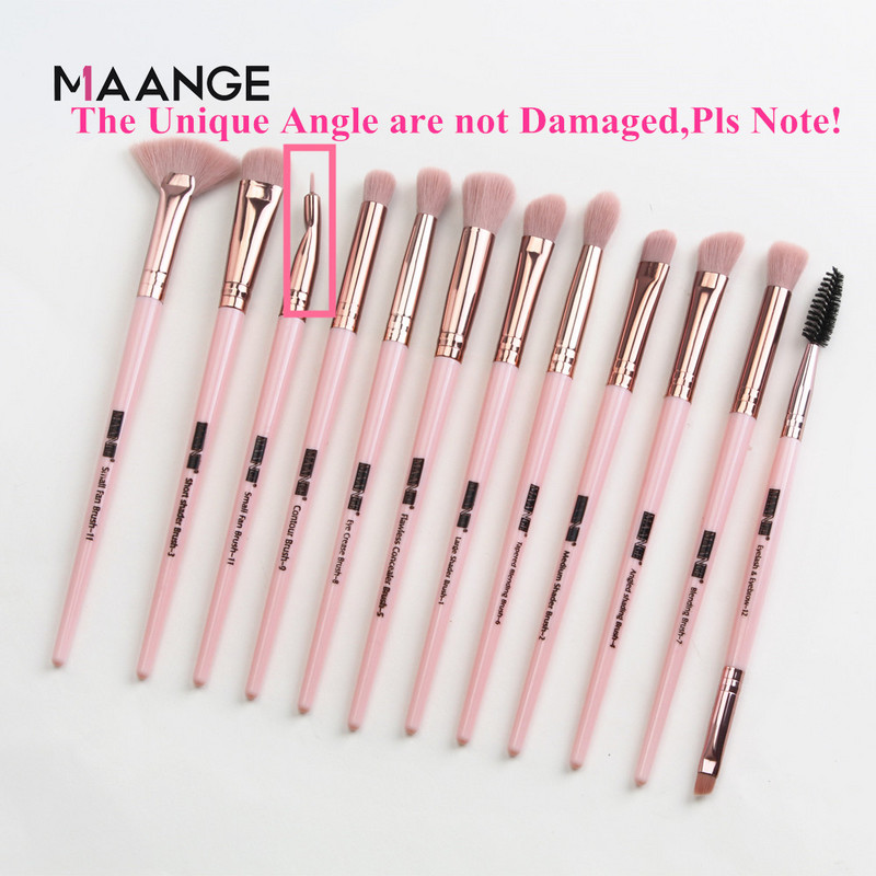 MAANGE Pro 3/5/12 kom/lot Set kistova za šminkanje Eye Shadow Blending Eyeliner Četkice za trepavice i obrve za šminkanje Novo
