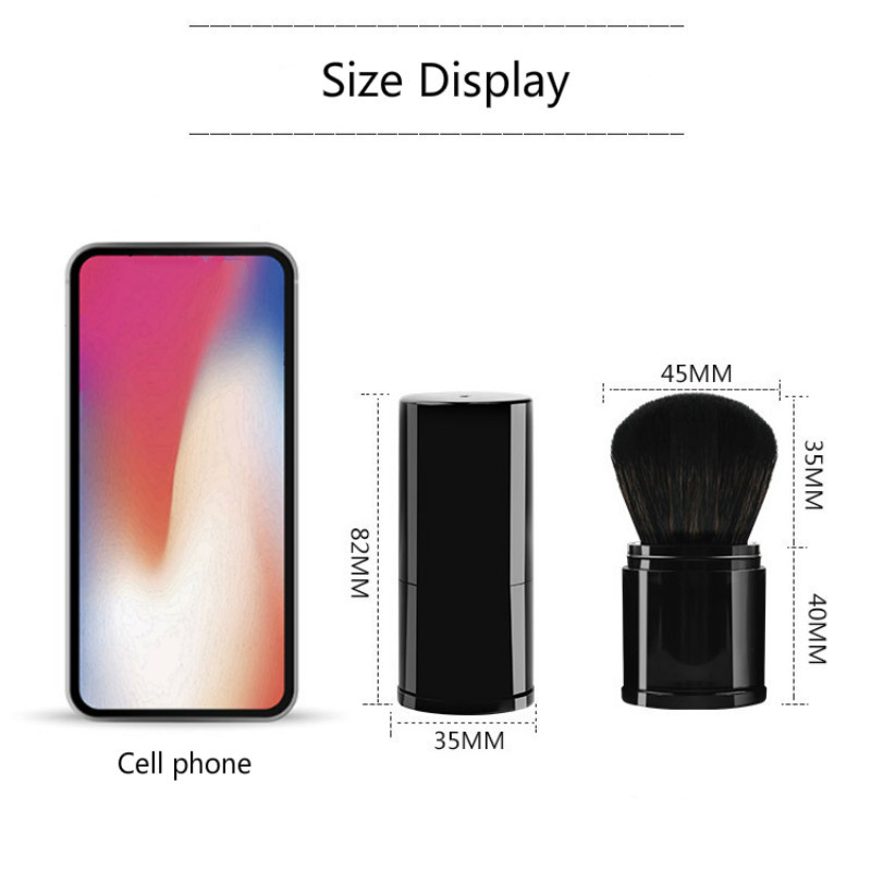 1 PC smink behúzható kefefej puha hordozható pirosító kefe alapozó Make Up Nail Beauty Essential prémium minőségű új púder