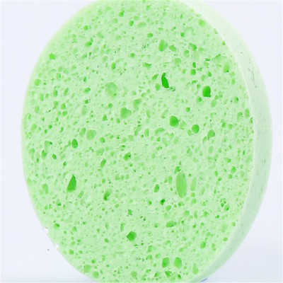 5 bucăți 7 cm Instrumente de demachiere rotunde pentru față Burete din pulpă de lemn natural Compresa de celuloză Puf cosmetic Burete de spălat facial