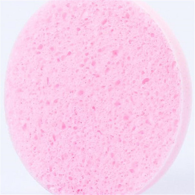 5 bucăți 7 cm Instrumente de demachiere rotunde pentru față Burete din pulpă de lemn natural Compresa de celuloză Puf cosmetic Burete de spălat facial