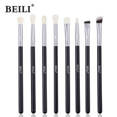 BEILI Professional 6/8db Classic Natural Eye Sminkecsetek Szemhéjpúder Szemöldökkeverő Smokey Black Beauty Sminkecsetek