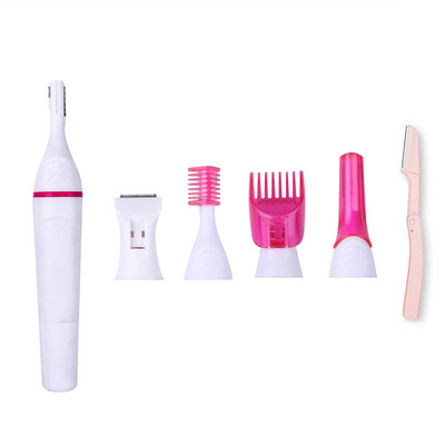 Instrumente pentru sprâncene Epilator 5 în 1 pentru îndepărtarea părului de corp Femei Aparate de bărbierit electrice nedureroase pentru femei Trimmer Sprâncene Cuțit Aparat de ras pentru femei