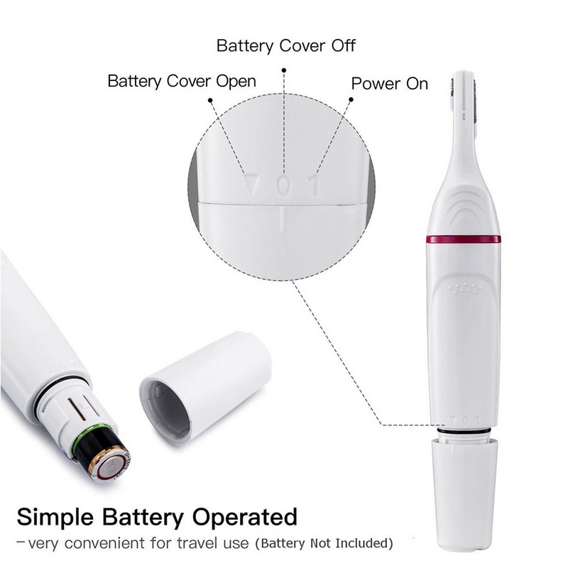 Instrumente pentru sprâncene Epilator 5 în 1 pentru îndepărtarea părului de corp Femei Aparate de bărbierit electrice nedureroase pentru femei Trimmer Sprâncene Cuțit Aparat de ras pentru femei