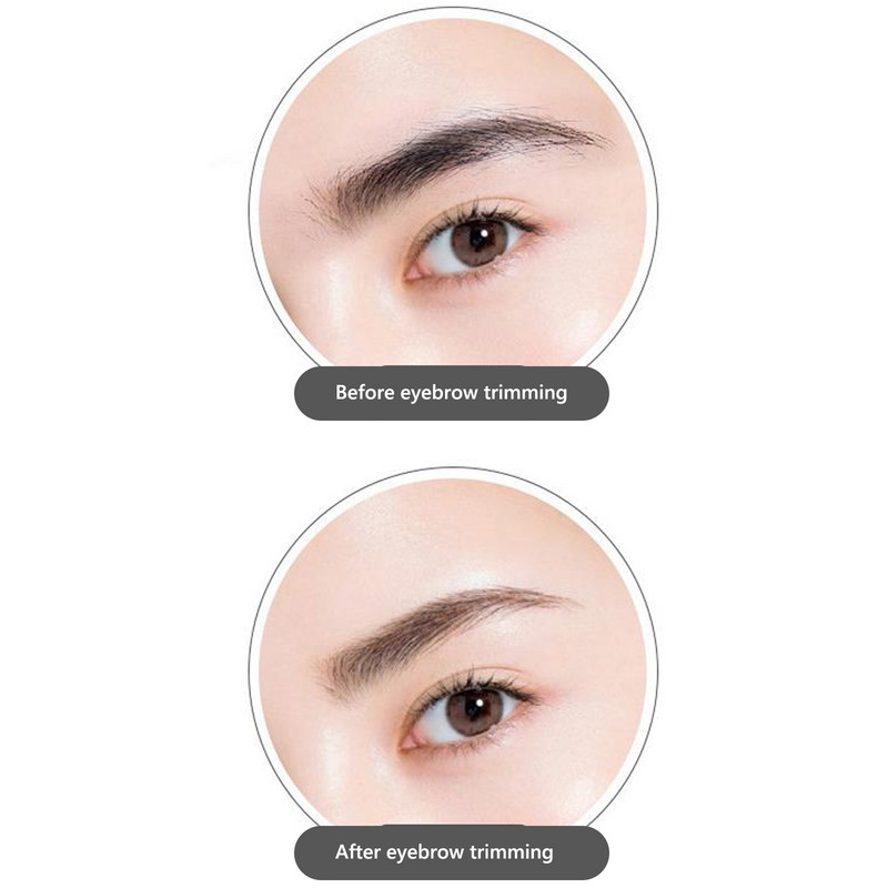 Set de aparat pentru îndepărtarea părului pentru sprâncene cu dublu cap, aparat de ras pentru femei, aparat de tuns sprâncene cu lame, aparat de ras pentru machiaj, cosmetice pentru femei