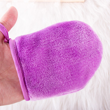 1 τμχ επαναχρησιμοποιήσιμο γάντι ντεμακιγιάζ Γόμα προσώπου Καθαρισμός προσώπου Soft Face Cleanser Pad Beauty Facial Cleaning Tools