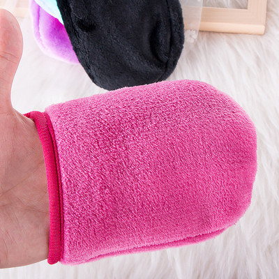 1 db újrafelhasználható sminklemosó kesztyű Face Clean radír arctisztító puha arctisztító párna Beauty arctisztító eszközök