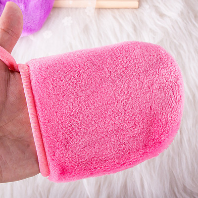 1 db újrafelhasználható sminklemosó kesztyű Face Clean radír arctisztító puha arctisztító párna Beauty arctisztító eszközök