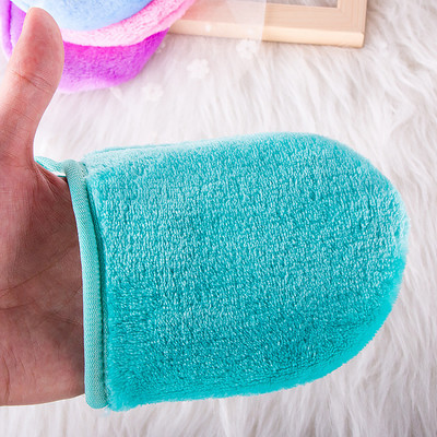1 db újrafelhasználható sminklemosó kesztyű Face Clean radír arctisztító puha arctisztító párna Beauty arctisztító eszközök