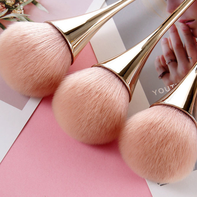 Νέο πινέλο μακιγιάζ Rose Gold Ροζ χρυσό ροζ κύπελλο Loose Powder Brush Honey Powder Brush Highlight Brush Blush Brush Brush Beauty Tool