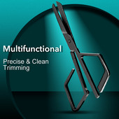 1 buc. foarfece profesională pentru păr din oțel inoxidabil pentru tuns cuticule sprâncene mustață barba machiaj instrument de manichiură modă nouă