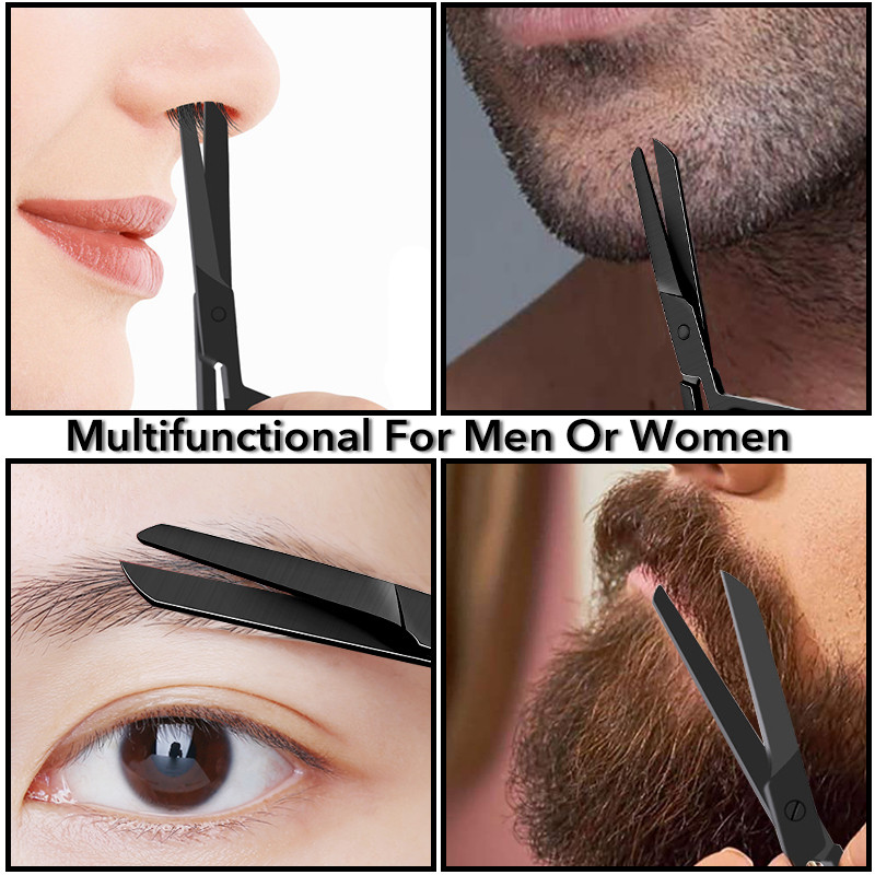 1 buc. foarfece profesională pentru păr din oțel inoxidabil pentru tuns cuticule sprâncene mustață barba machiaj instrument de manichiură modă nouă