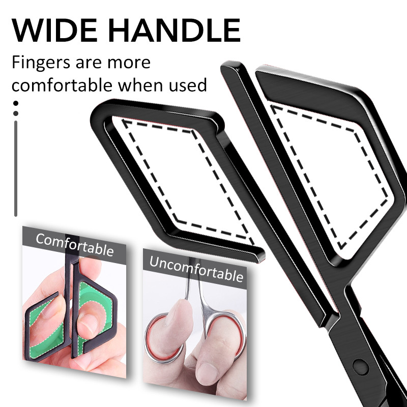 1 buc. foarfece profesională pentru păr din oțel inoxidabil pentru tuns cuticule sprâncene mustață barba machiaj instrument de manichiură modă nouă