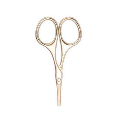 1 τμχ Επαγγελματικό ψαλίδι μύτης προσώπου με στρογγυλεμένες τρίχες από ανοξείδωτο ατσάλι Μουστάκι γενειάδα φρύδια βλεφαρίδες κουρευτική επιδερμίδα