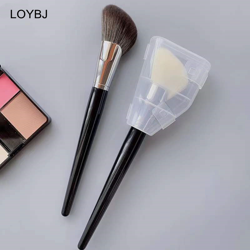 LOYBJ Pensule de machiaj pentru conturul feței în formă de evantai Pudră profesională Fard de obraz Highlighter Bronzer V Face Silhouette Instrument perie cosmetică